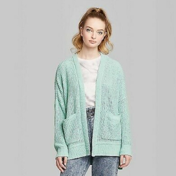 Target Wild Fable Mint Chenille Cardig 
